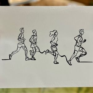 Art print sketch pencil and ink 8.5x11in signed and numbered